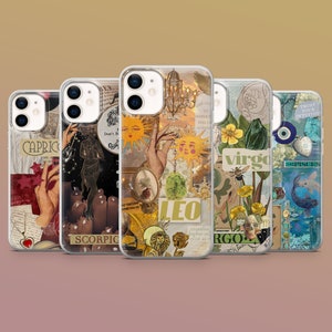Astrology Phone Case Horoscope Cover for iPhone 15, 14, 13, 12, 11, Samsung S24Ultra, S23FE, S22, A15, A54,A25,A14, Pixel 8A,8Pro,7A,7Pro,6A