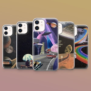 Funda de teléfono futurista Cubierta de espacio profundo para iPhone 15, 14, 13, 12, 11, Samsung S24Ultra, S23FE,S22, A15,A54,A25,A14, Pixel 8A,8Pro,7A,7Pro,6A