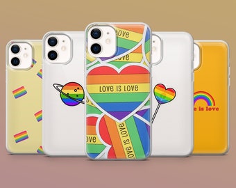 Pride Month Phone Case LGBTQ Cover for iPhone 15, 14, 13, 12, 11, Samsung S24Ultra, S23FE, S22, A15, A54, A25, A14, Pixel 8A,8Pro,7A,7Pro,6A