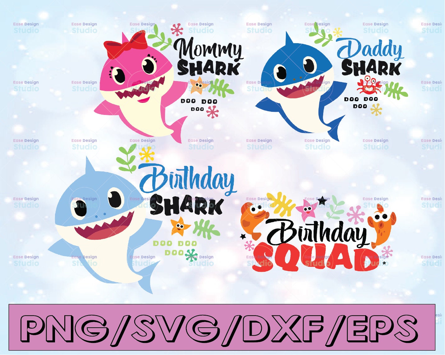 Download Birthday Shark Boy SVG Cricut Cut files Shark Family doo ...