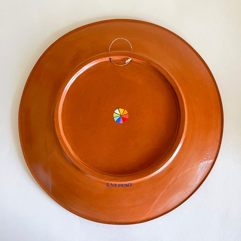 Ceramic Wall Plate for Kitchen, Colorful Decorative Wall Plate