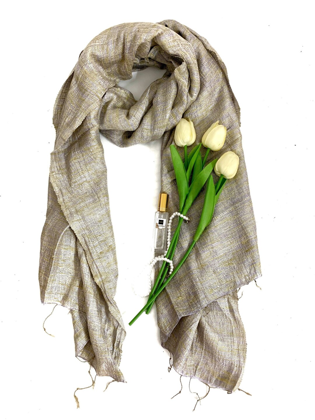 Handmade Raw Silk Scarf Raw Silk Shawl Wrapunisex Scarf Etsy