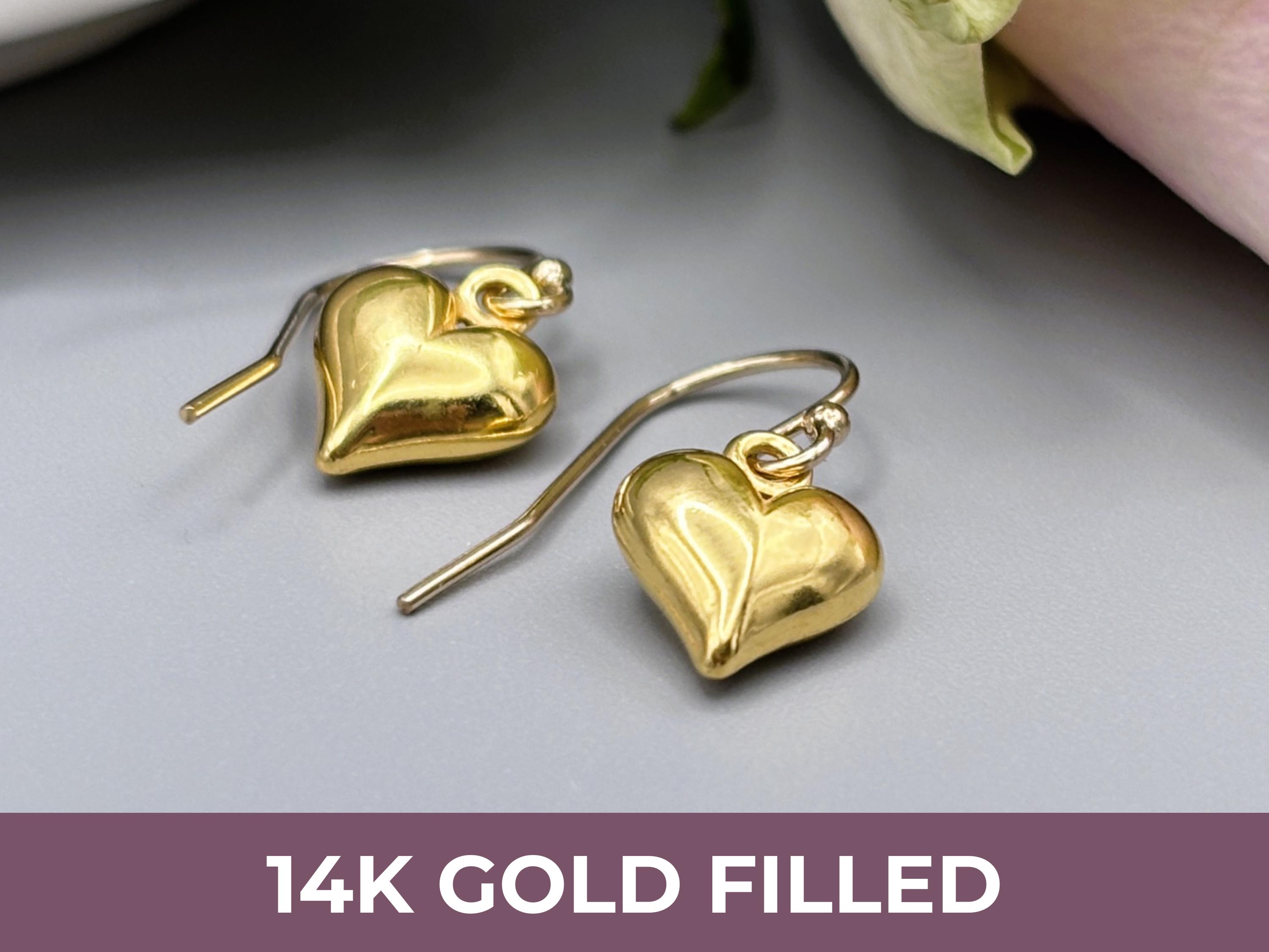 Heart Drop Earrings UK