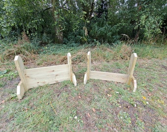 Wooden Small Dog Agility Jumps - Fixed Height - Two Variants