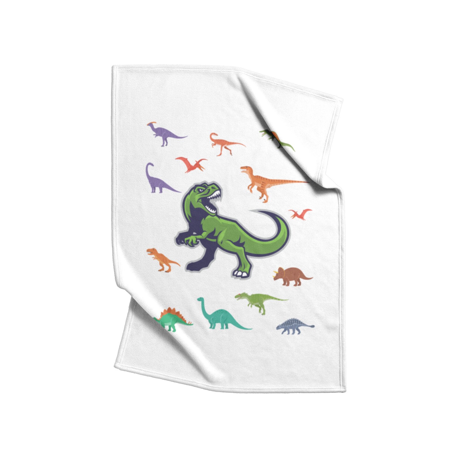 ABDL Dinosaur Print Colorful Rawr Soft Fleece Blanket for Etsy