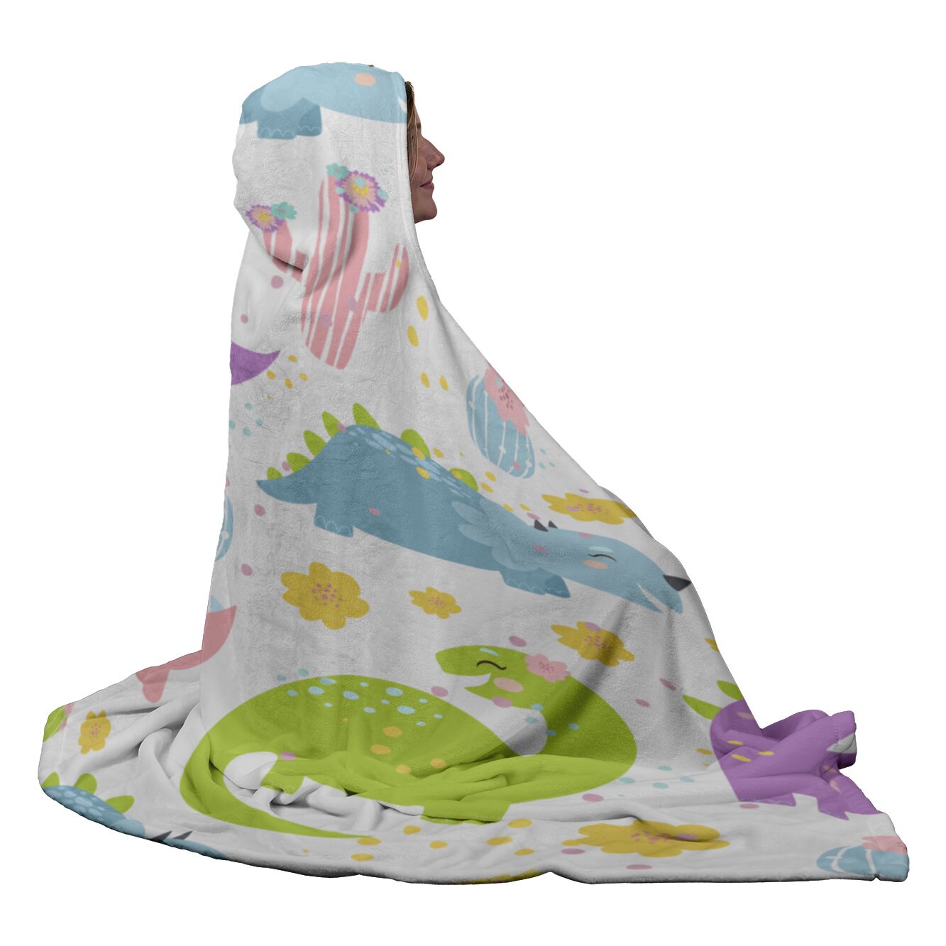 Adult Baby Dinosaurs Graphic Dino Hooded Blanket ABDL Etsy