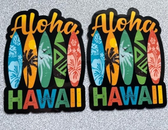Hawaii Sticker Flower Stickers Hawaii Gifts Maui Sticker | Etsy