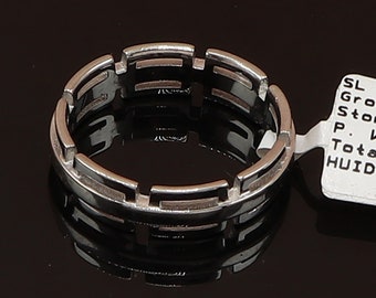 925 Sterling Silber Herrenring Designer Silberband Herren Silberring Geschenk für Ihn Bandring Verlobungsring