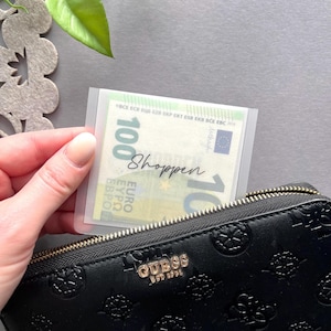 Mini Bargeldumschläge matt für Geldbörse | Cash Stuffing Wallet Size | Budget Umschläge klein | Budgeting Portemonnaie Umschläge