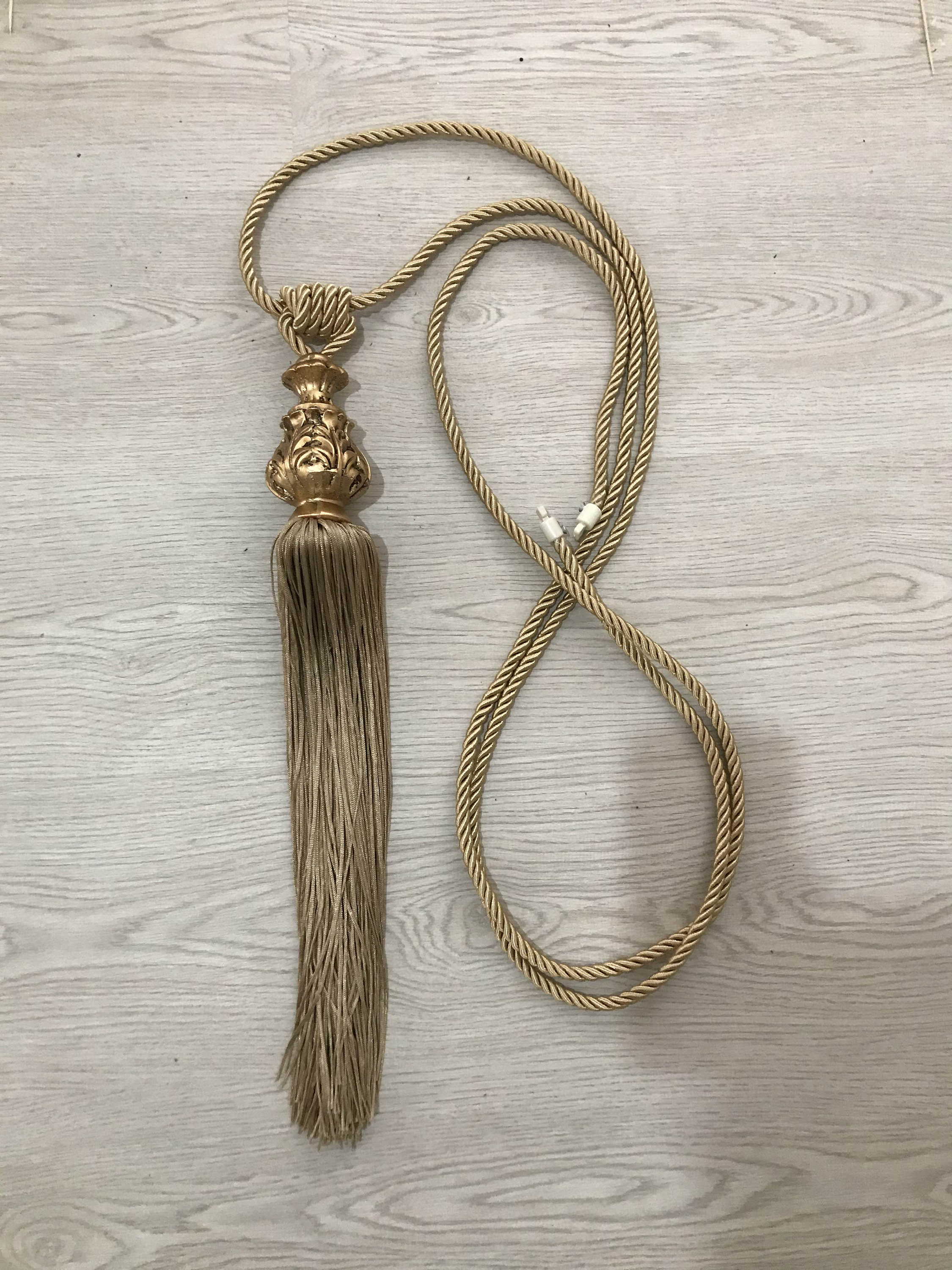 Gilded Vintage Gold Long Tieback Etsy