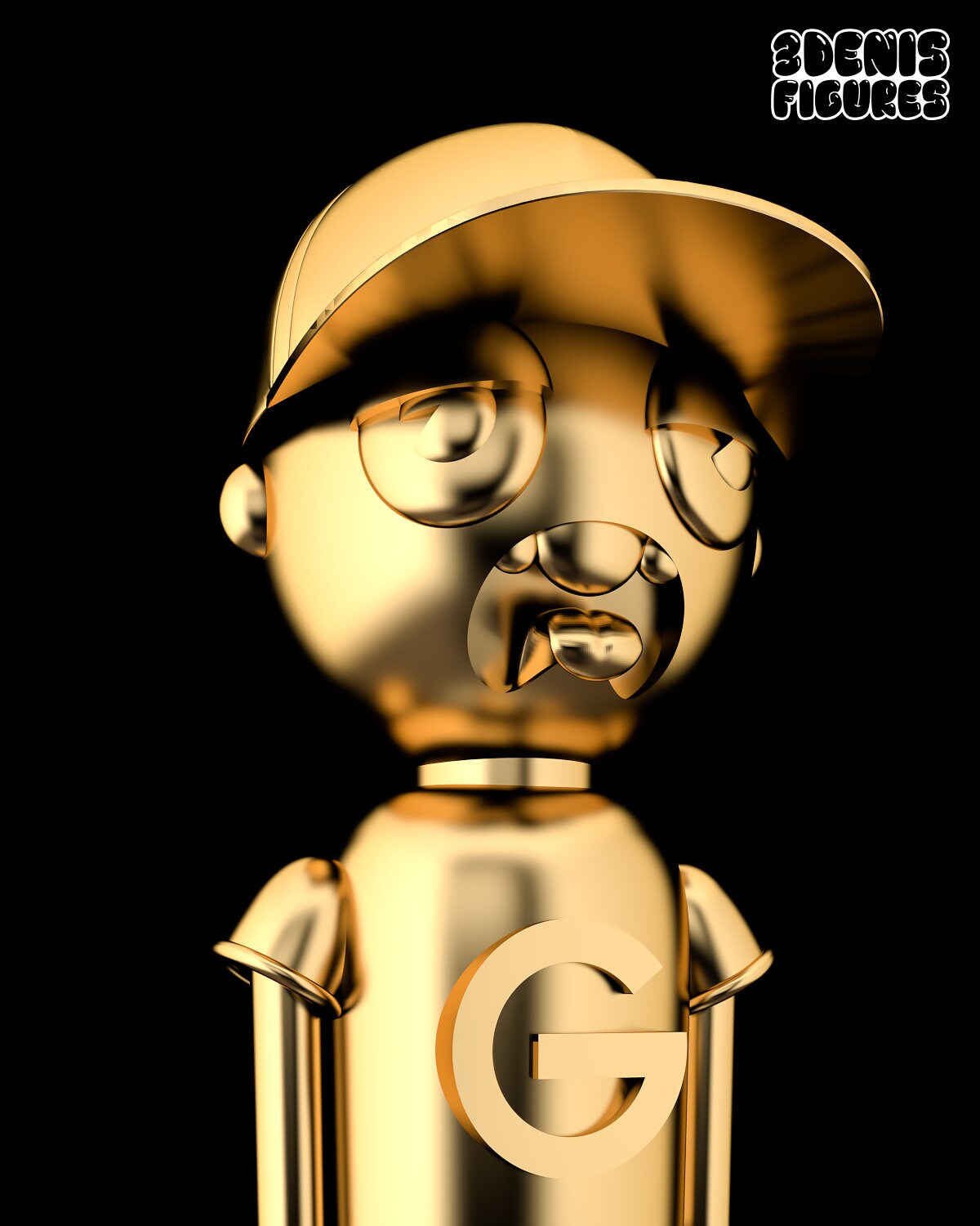 Action Figures 3D GOLDEN BOY Rap&Trap Collection // Soft Etsy