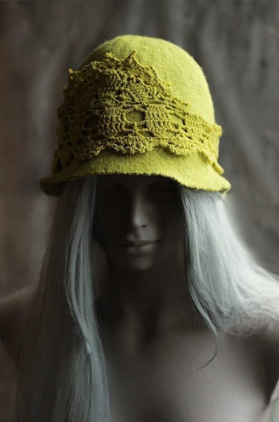 Chartreuse Cloche Hat Women Vintage Style Hats Retro Hat Victorian Hat Gatsby Hat Miss Fisher Hat Etsy Australia