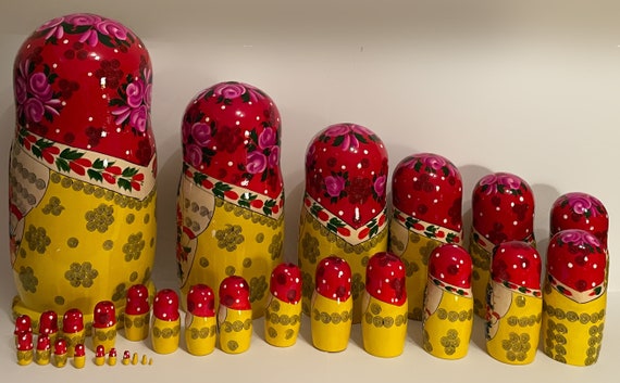 30 piece russian nesting dolls for sale hotsell