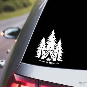 Sticker camping, Sticker pour ordinateur portable, Sticker voiture, Étiquette, Aventure, Plein air, Camping, Sticker randonnée