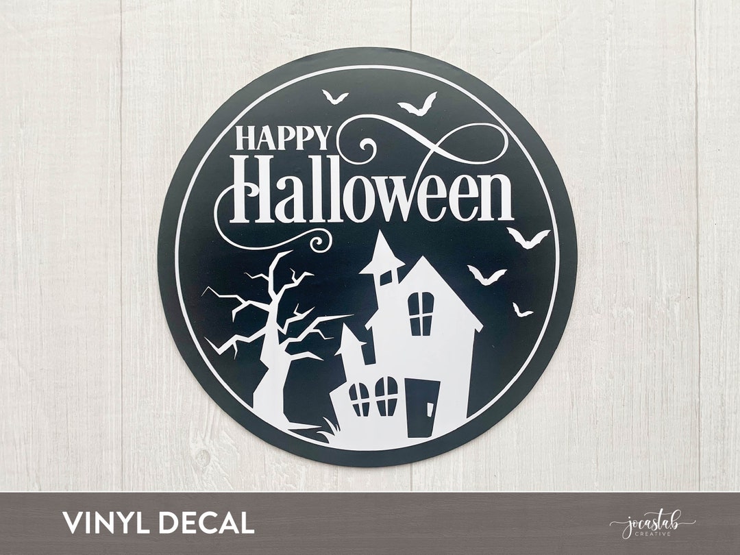 Happy Halloween Vinyl Decal Etsy