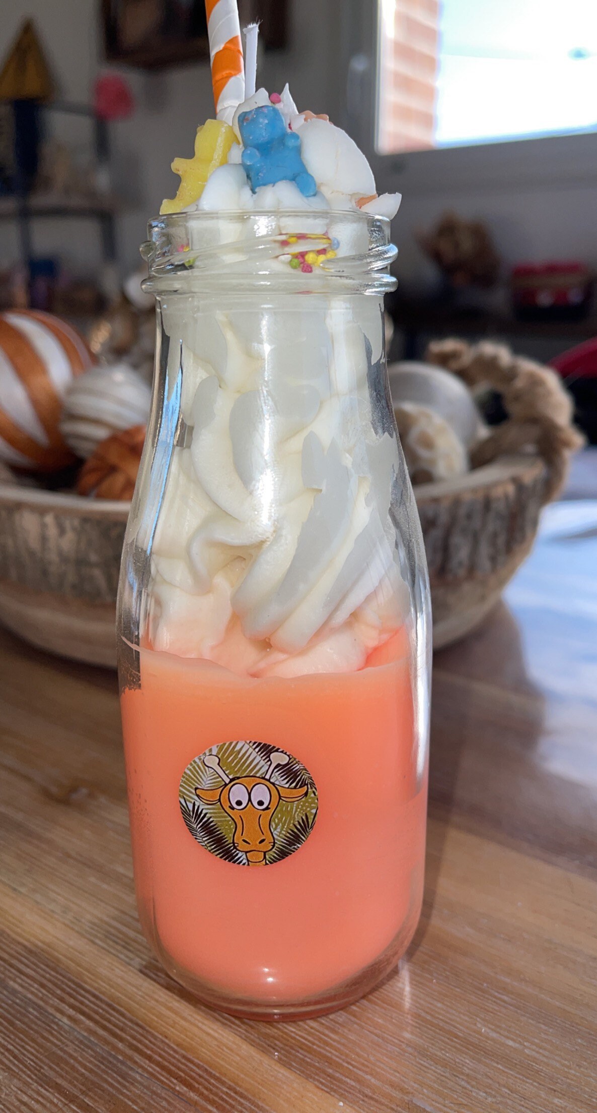 Ma Bougie Bouteille Abricot