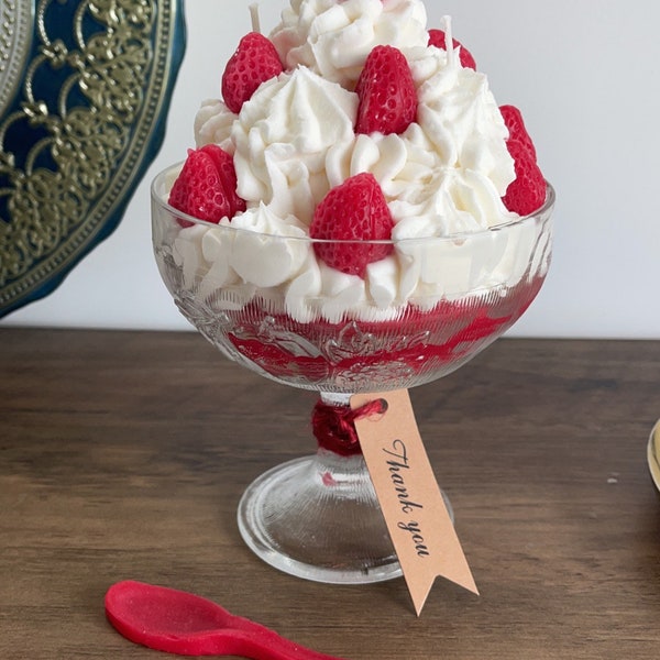 Bougie ma coupe de fruits chantilly