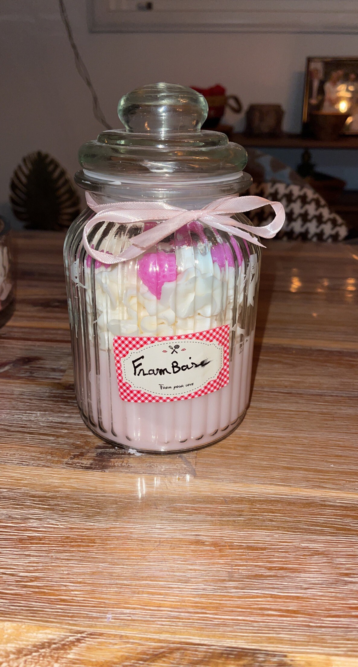 Bougie Jarre Parfums Framboise