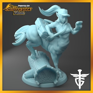 Dordesh, Female Centaur Delivery Girl | 28mm / 32mm D&D Pathfinder Miniature Fantasy Figurine | by Twin Goddess Miniatures