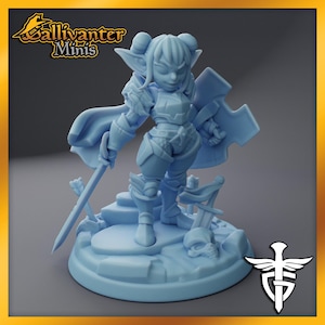 Pint, the Goblin Paladin II | Twin Goddess Miniatures: Goblin Takeover Vol.1 | 28mm 32mm 35mm 40mm Resin Gaming Figurine