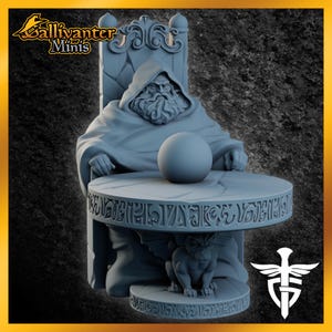Pondering my Orb, Meme Wizard DnD Mini | Fantasy RPG Figurine by Twin Goddess Miniatures