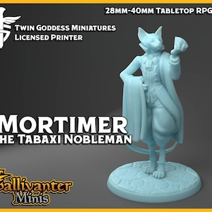 Mortimer, the Sphynx Nobleman | Twin Goddess Miniatures: November 2021 | 28mm 32mm 35mm 40mm Resin Gaming Figurine