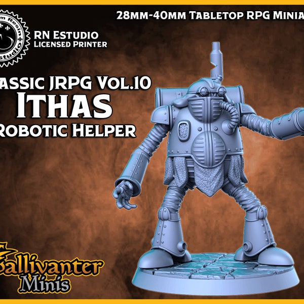 Ithas, the Robotic Helper | RN Estudio: Classic JRPG Vol.10 | 28mm 32mm 35mm 40mm Resin Gaming Figurine