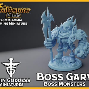 Gary, the Boss Skeleman | Twin Goddess Miniatures: Boss Monsters | 28mm 32mm 35mm 40mm Resin Gaming Figurine