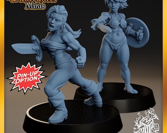 Dragon Rider Figurine: 28-40mm Resin Mini - NSFW Pin-Up Choices