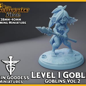 Level 1 Goblin | Twin Goddess Miniatures: Goblin Takeover Vol.2 | 28mm 32mm 35mm 40mm Resin Gaming Figurine