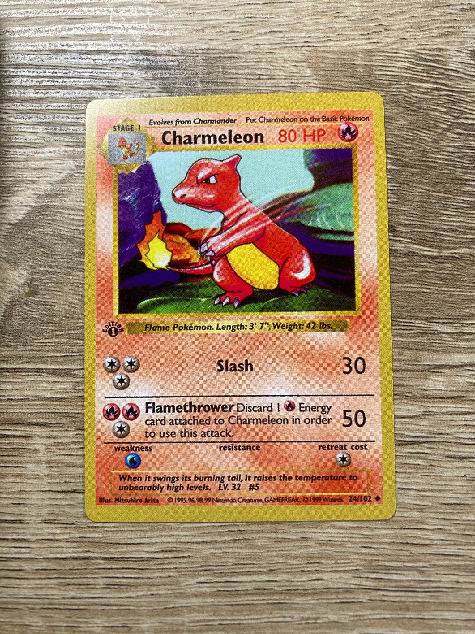 Charmeleon 1st Edition Custom Made Pok mon Card Non Holo Etsy