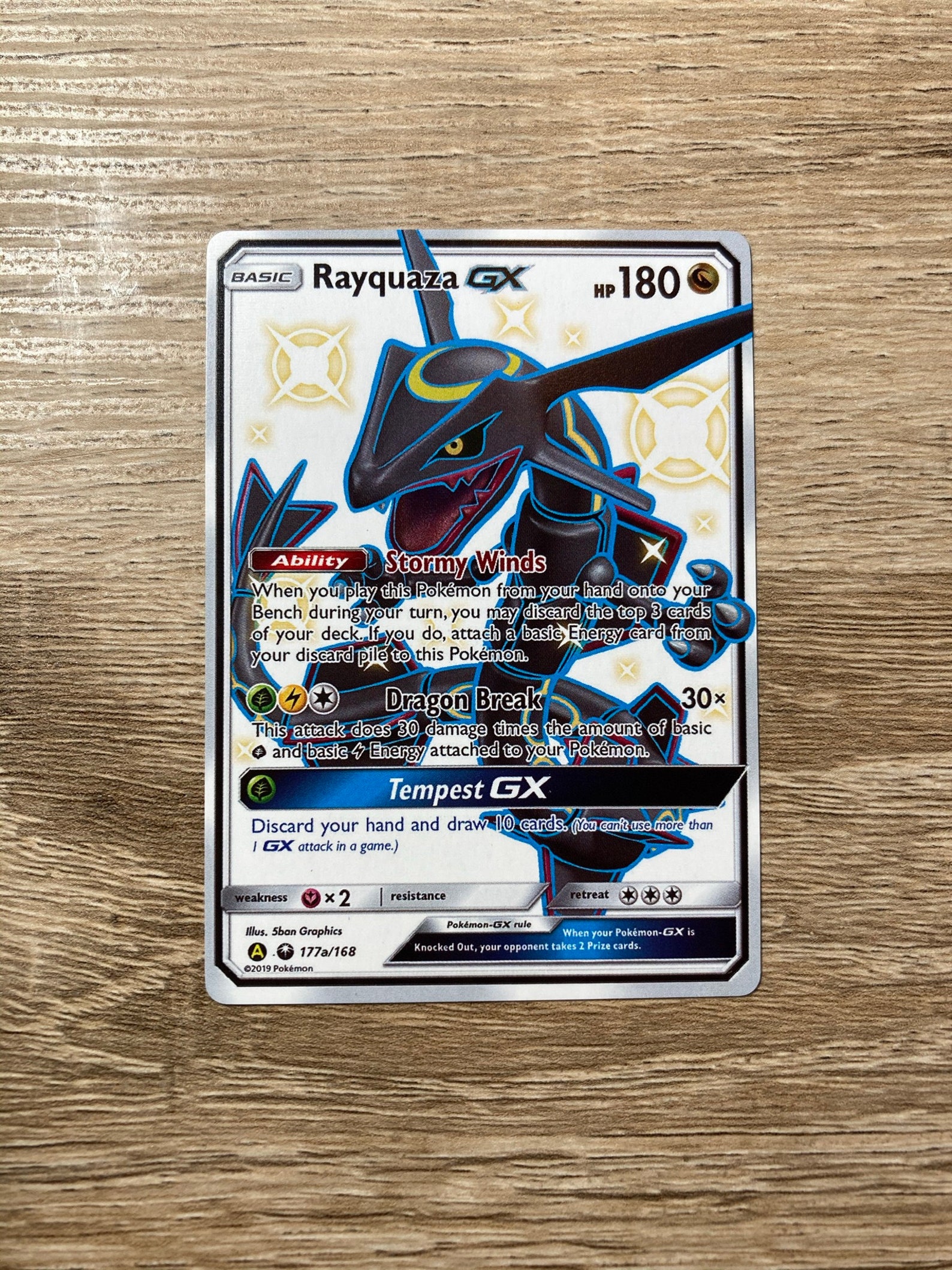 Rayquaza GX Pokémon Karte nach Maß Non-Holo | Etsy