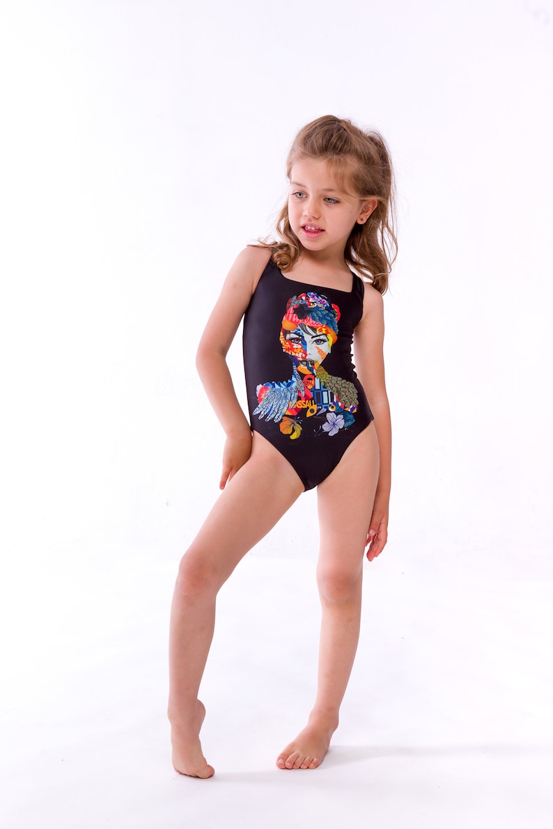 Girl One Piece Swimsuit Mom and Me Swimsuit Matching Etsy