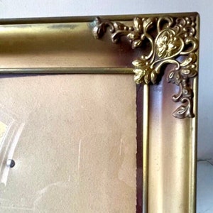 Vintage Gold colored Metal Picture Frame Large size