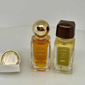 ZIBELINE or Weil by WEIL vintage Miniatures Discontinued 7 ml parfum de toilette