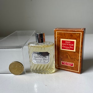 EAU SAUVAGE By Christian Dior Vintage 15 ml Miniature (1/2 Fl,oz)