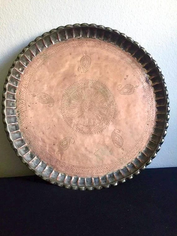 Islamic Copper & Tin Charger Islamic Copper & Tin Charger