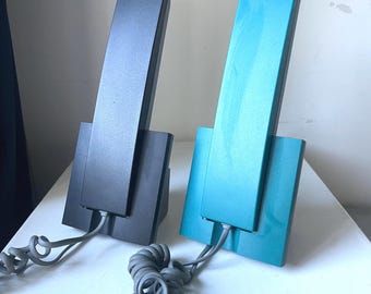 1990's Danish Design Minimalist Telephones Vintage Green or Black