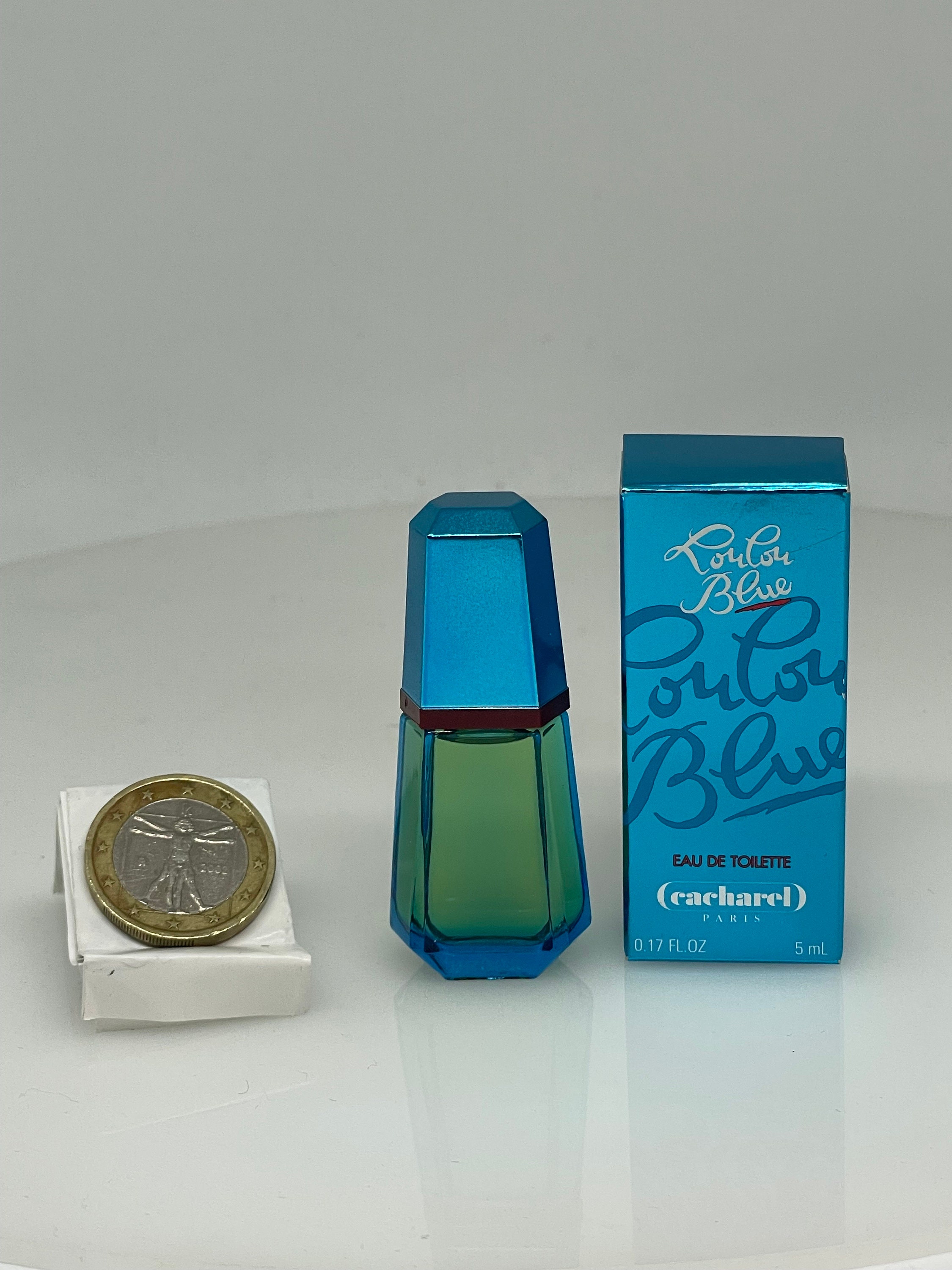 Cacharel Lou Lou 香水 青と赤の六角形デザイン Vintage瓶 Cacharel Loulou - Etsy