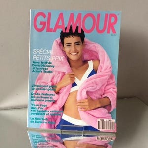 GLAMOUR Paris  1990 May   magazine Vintage French Issue