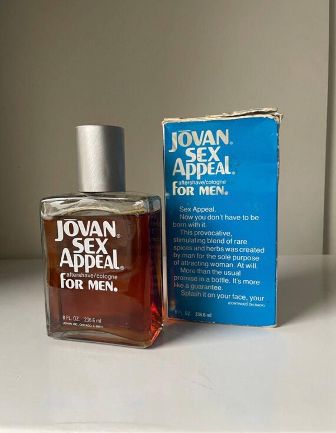 SEX APPEAL by JOVAN Vintage After Shave/ Cologne 236 Ml - Etsy