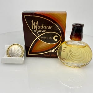 MADAME CARVEN by Carven ( 1979 )  vintage Eau  De Toilette Miniature 5 ml