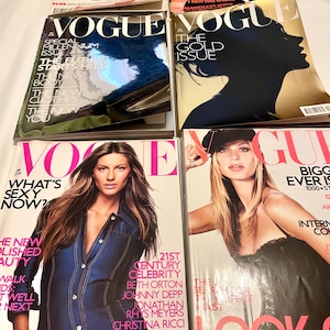 UK VOGUE Zeitschriften 2000er Jahre Vintage British Vogue