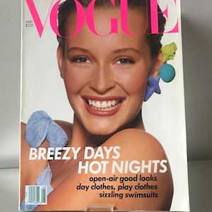 US VOGUE magazine May 1988 Vintage