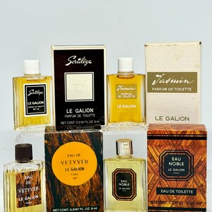 LE GALION selection of Vintage MINIATURES each 9 ml (1/3 Fl.oz)