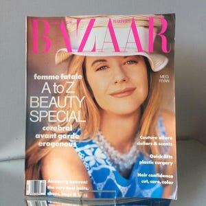 US HARPER’S Bazaar 1991 April magazine Vintage