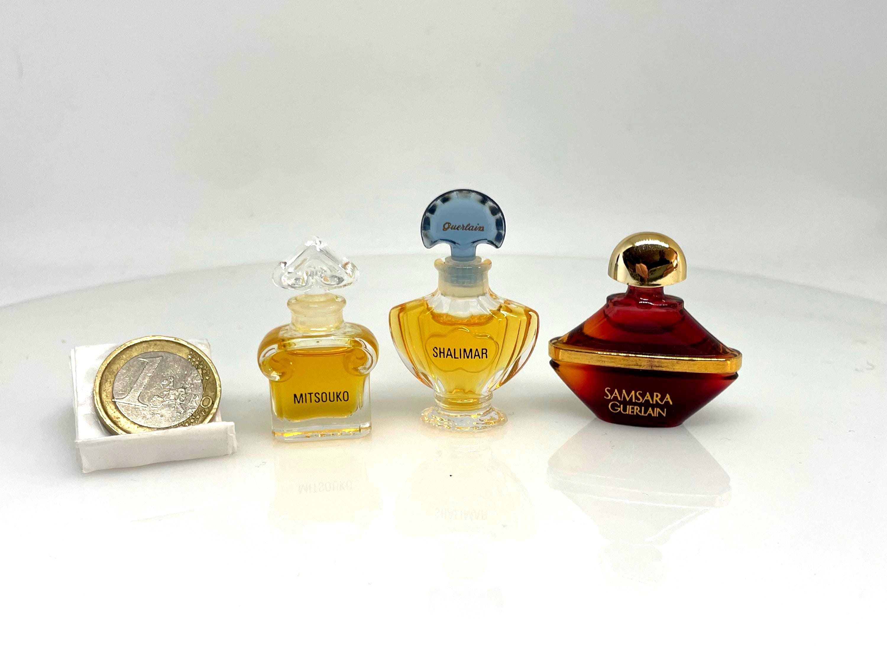 Lot Of 3 Mitsouko Shalimar & Samsara By Guerlain Pure Parfum Extrait Vintage Miniatures Each 2 Ml | 0.06 Fl.oz