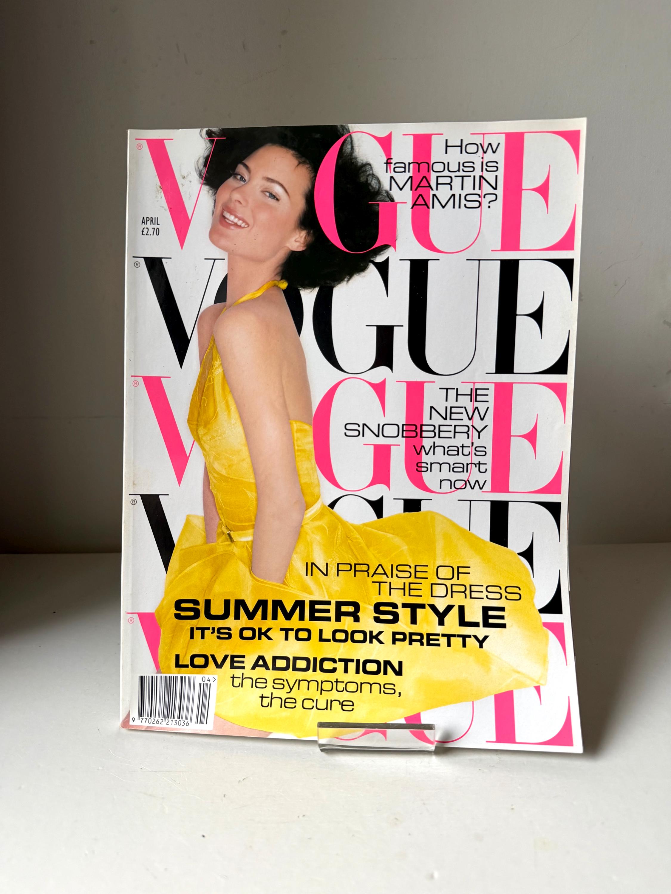 UK VOGUE Magazines 1990's Vintage British Vogue - Etsy