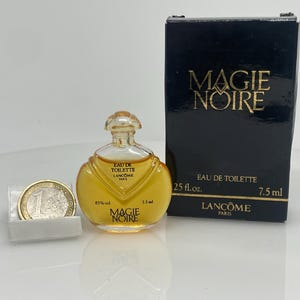 MAGIE NOIRE ( 1978 ) by Lancome vintage MINIATURE  7.5 ml