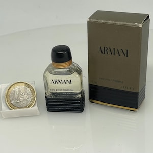 Eau Homme by Giorgio Armani ( 1984 ) Discontinued Vintage MINIATURE (0.16 Fl.oz) or (1/3 Fl.oz)
